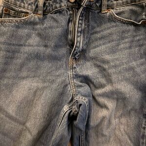 Topshop Relaxed Fit Blue Jeans